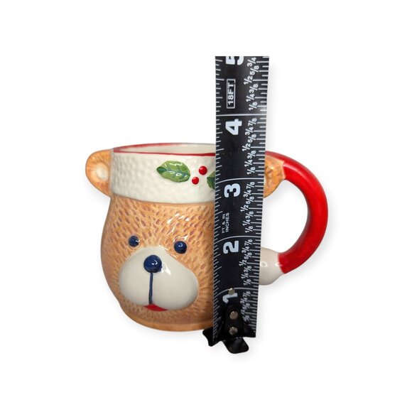 Vintage 1989 Mount Clemens Pottery Ceramic Christmas Teddy Bear Mug NIB - Picture 12 of 13